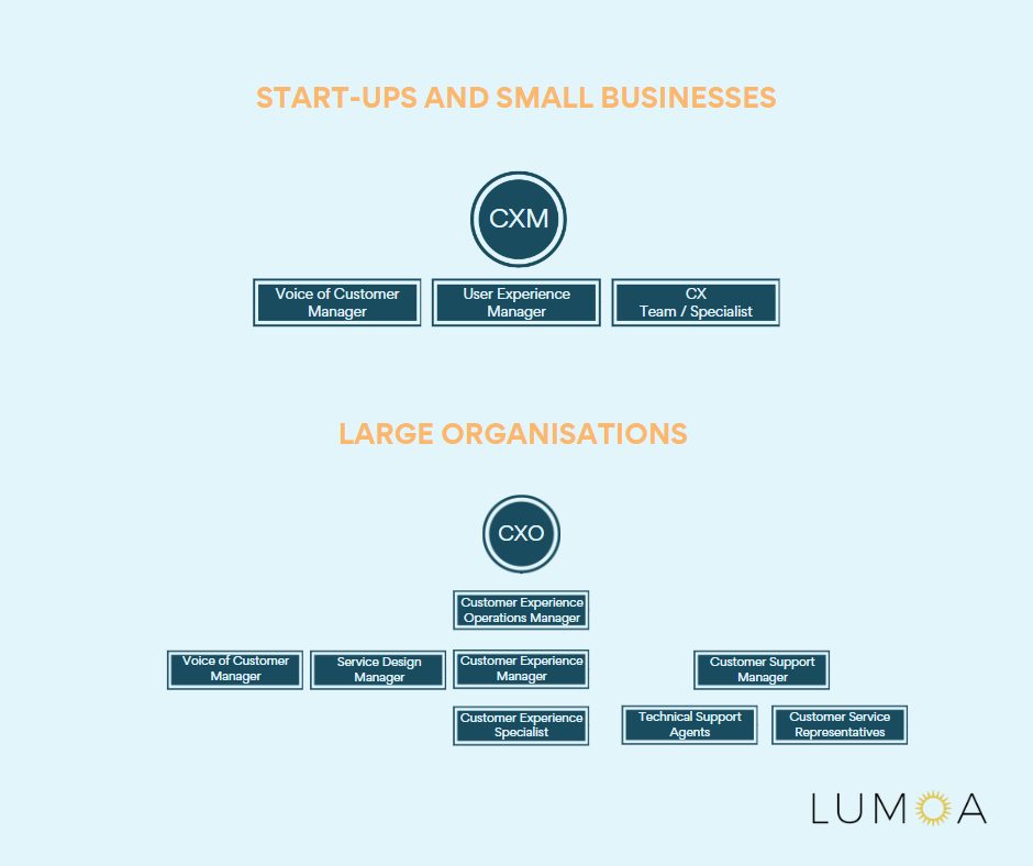 The difference between a small and large organisation